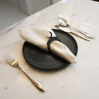 Cincin Serbet dari Logam Bermotif Bulan Sabit (Set Isi 12)