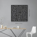 Hiasan Dinding Metal Ayatul Kursi Motif Kufic