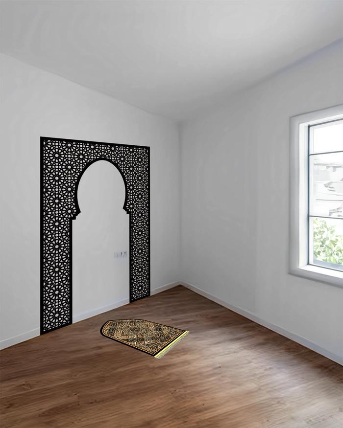 Hiasan Dinding Mihrab Mushola Arabic