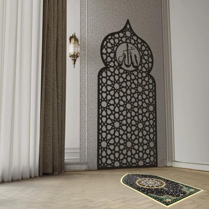 Hiasan Dinding Mihrab Mushola Kubah