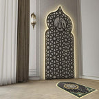 Hiasan Dinding Mihrab Mushola Kubah Metal