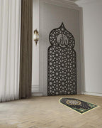 Hiasan Dinding Mihrab Mushola Kubah Metal