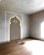 Hiasan Dinding Mihrab Mushola Kubah Metal