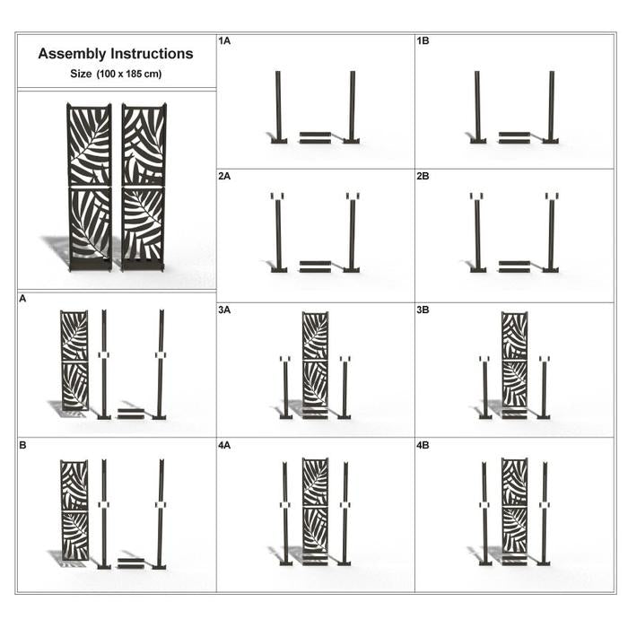 Sekat Pembatas Ruangan Tropical Palm Tree