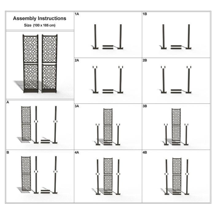 Sketsel pembatas ruang Arabic
