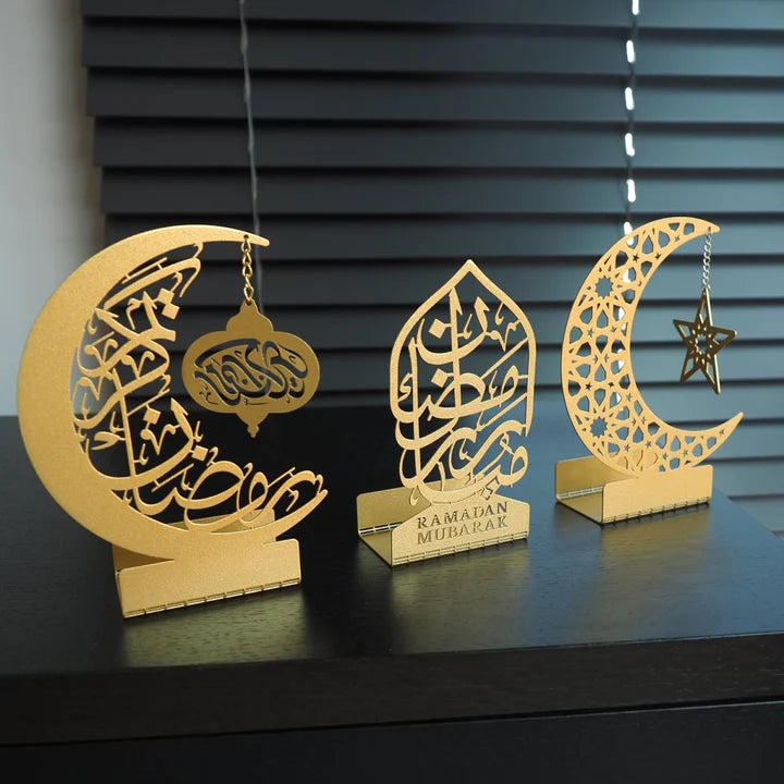 Tempat Lilin Ramadan Mubarak (Set Isi 3)