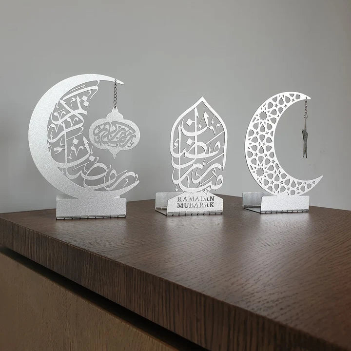 Tempat Lilin Ramadan Mubarak (Set Isi 3)
