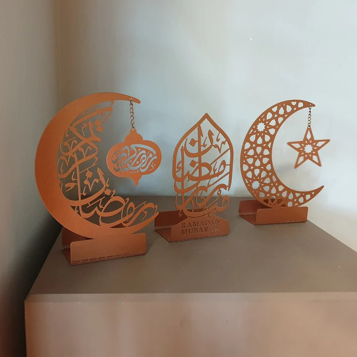 Tempat Lilin Ramadan Mubarak (Set Isi 3)